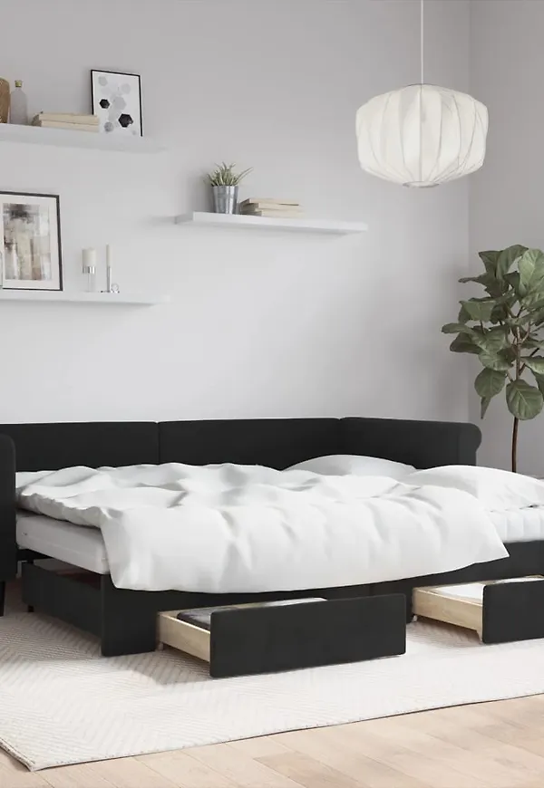 Supersnygg svart säng 2025 från vidaXL.