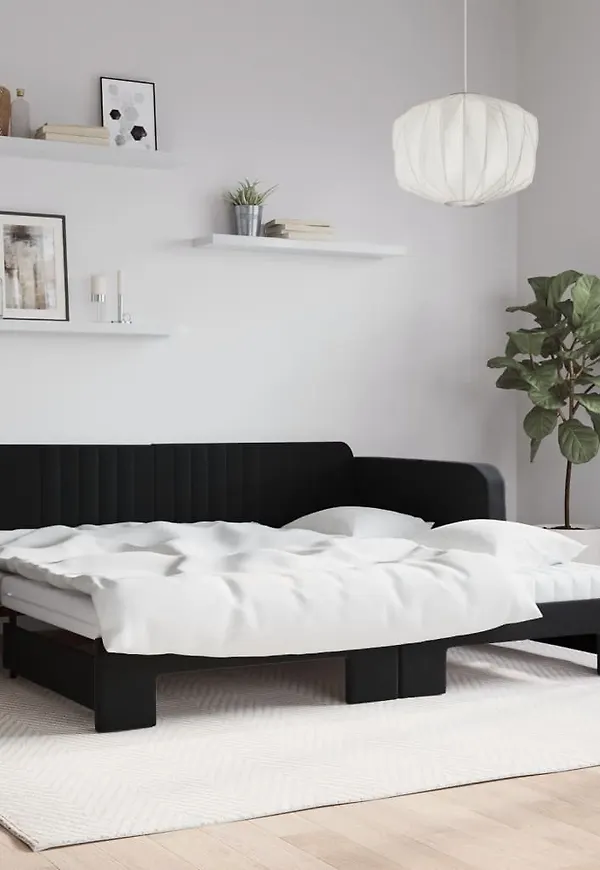 Ikonisk säng i svart från vidaXL.