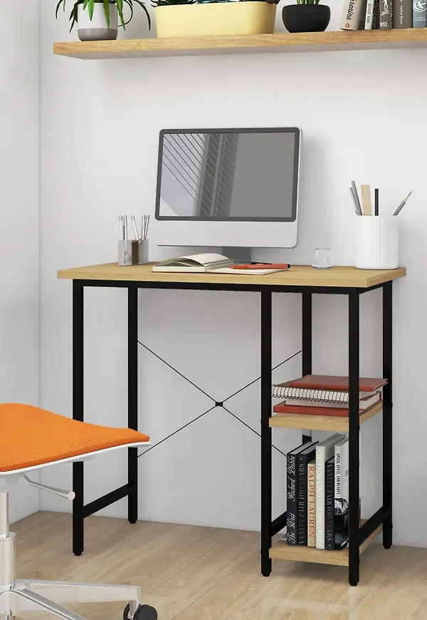 Otroligt snygg kontorsbord i brunt från vidaXL.