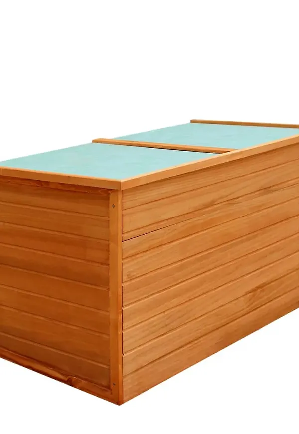 Brun vidaXL-förvaringslåda i stilren modell.