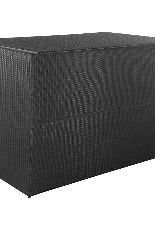 Svart vidaXL-trädgårdslåda i trendig modell.