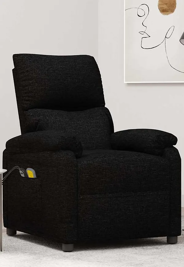 Svart vidaXL-fåtölj i snygg modell.