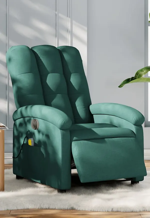 Grön vidaXL-reclinerfåtölj i otroligt snygg modell.