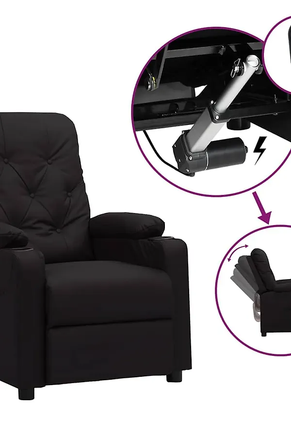 Otroligt snygg reclinerfåtölj i bomull från vidaXL.