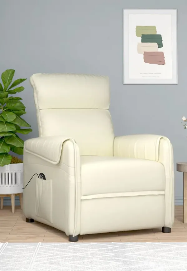 Jättefin fåtölj i bomull från vidaXL.