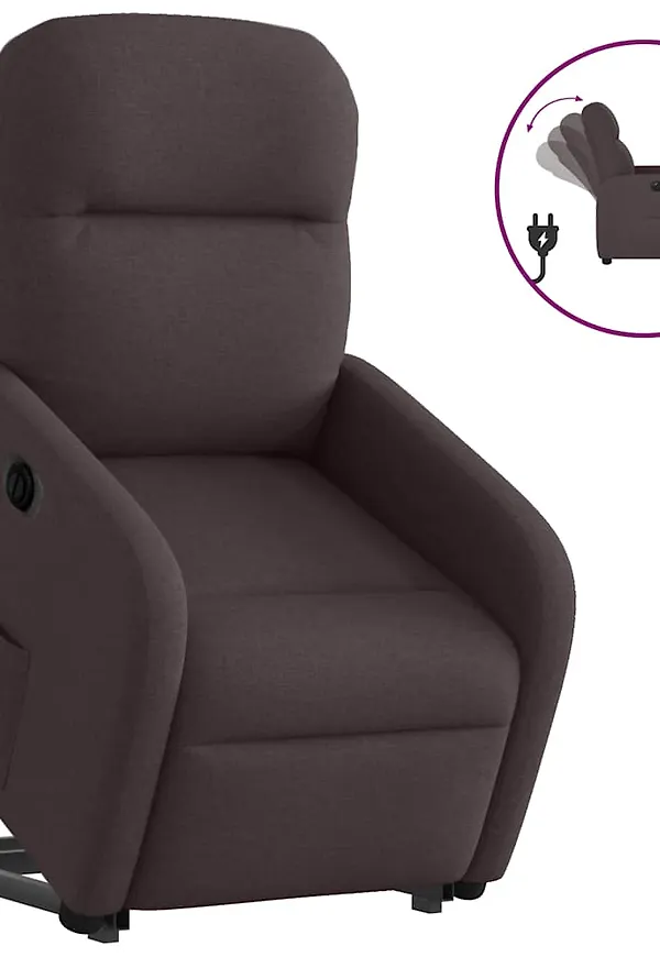 Elegant reclinerfåtölj i brunt från vidaXL.