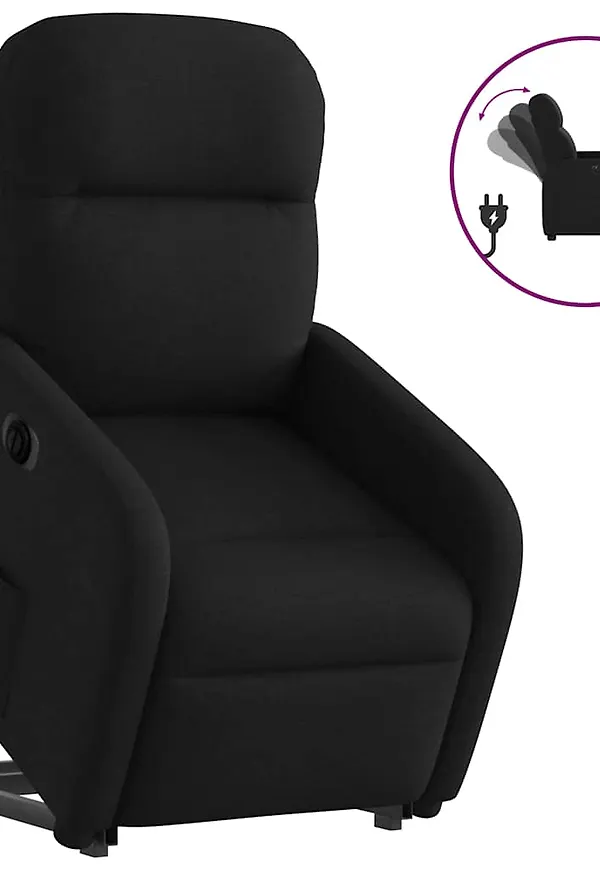 Vacker svart fåtölj 2025 från vidaXL.