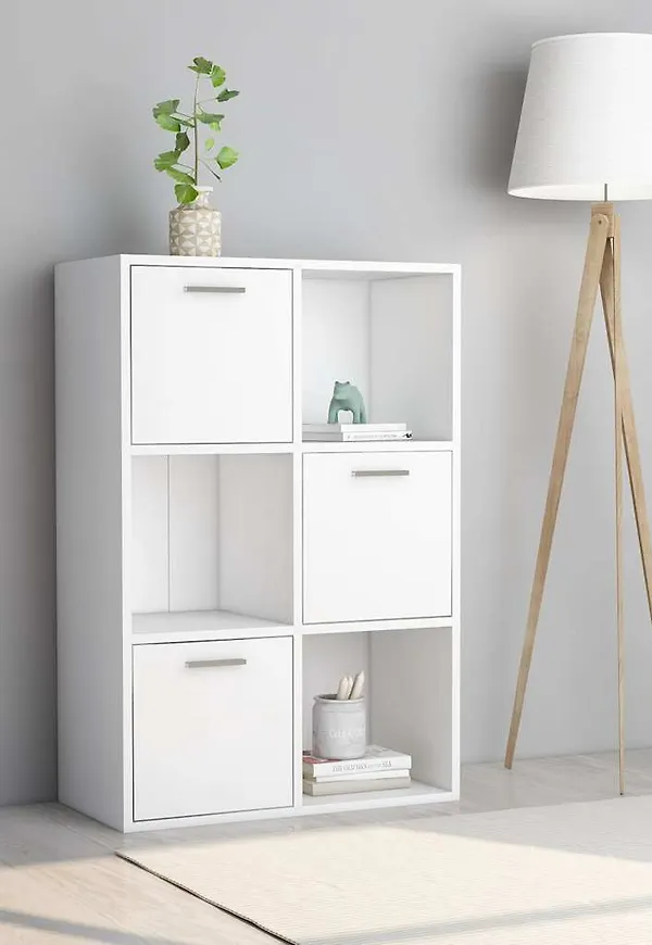 Vit vidaXL-hylla i trendig modell.
