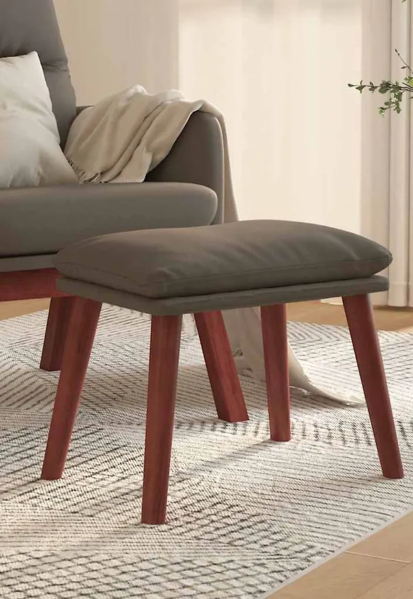 Snygg grå pall i bomull från vidaXL.