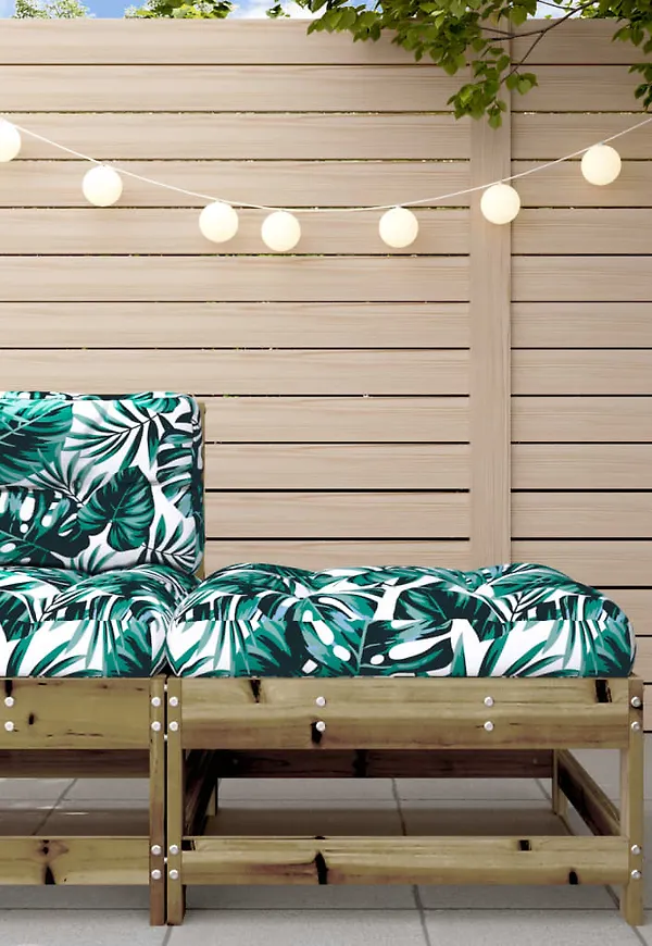 Jättefin fotpall i bomull från vidaXL.