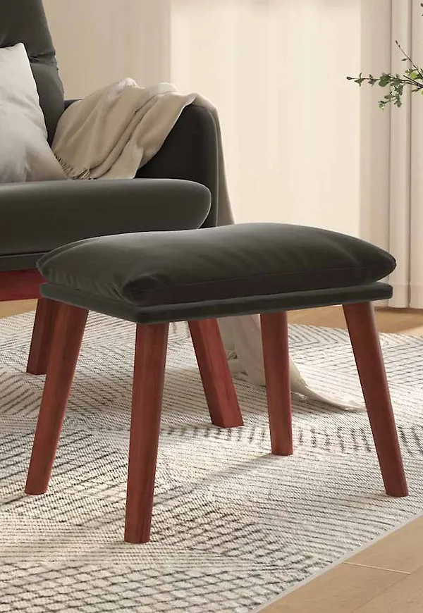 Grå vidaXL-pall i jättesnygg modell.