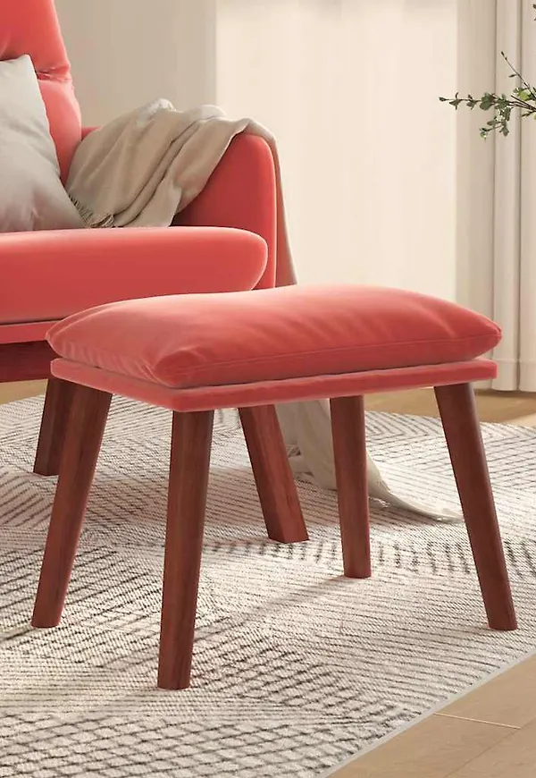 Riktigt trendig fotpall i rosa från vidaXL.