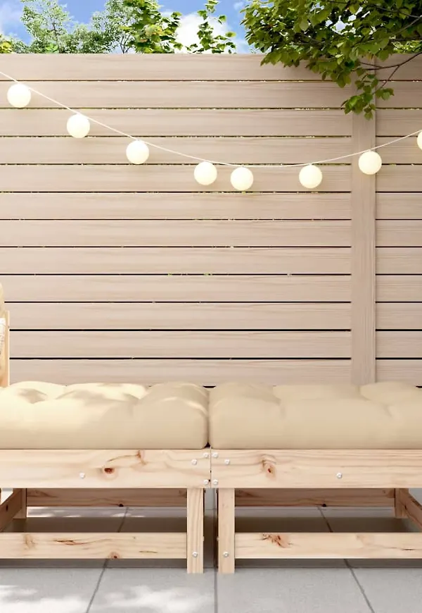 Brun vidaXL-fotpall i trendig modell.