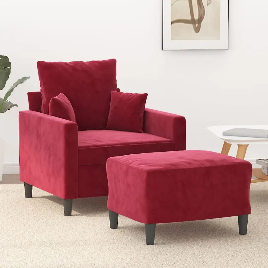 Cool röd fåtölj 2025 från vidaXL.