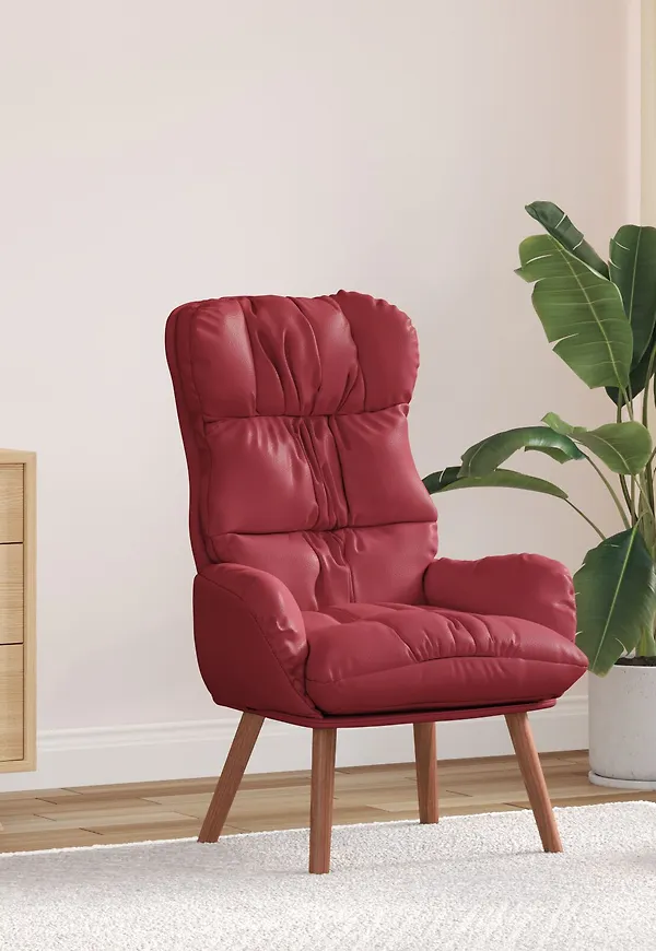 Riktigt trendig läderfåtölj 2025 från vidaXL.