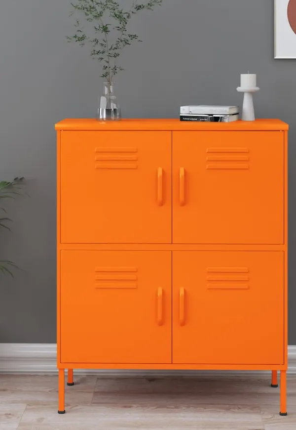 Otroligt fin förvaringsskåp i oranget från vidaXL.