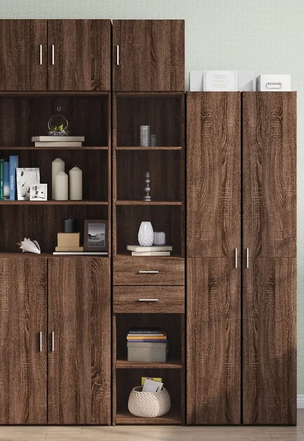 Modern skåp i brunt från vidaXL.