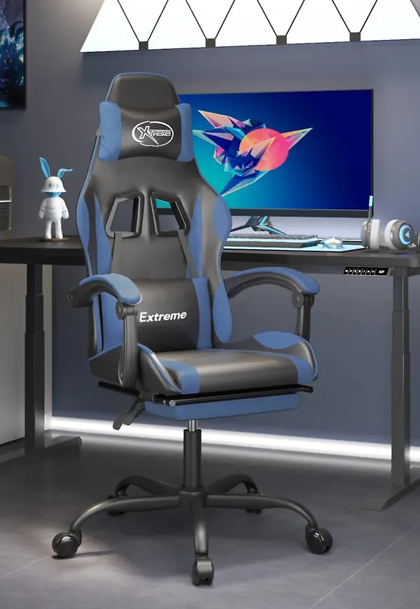 Cool bomullsspelstol i svart från vidaXL.