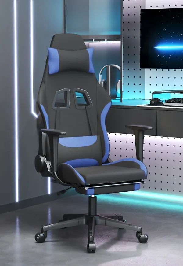 Stilriktig spelstol i svart från vidaXL.