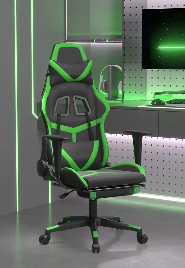 Elegant gamingstol i svart från vidaXL.