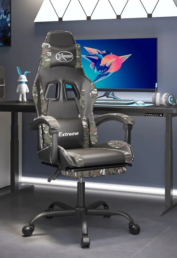 Svart vidaXL-bomullsstol i stilren modell.