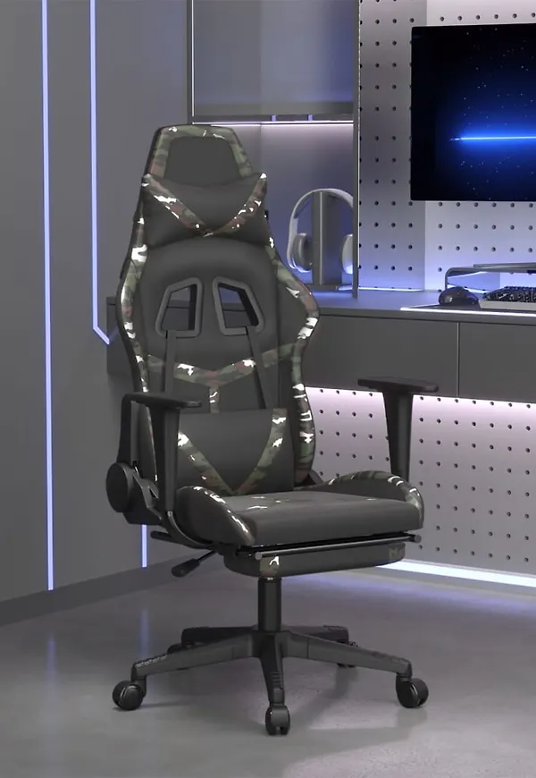 Otroligt fin svart gamingstol i bomull från vidaXL.