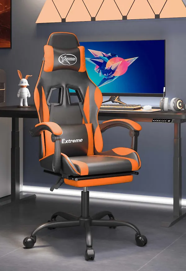 Otroligt snygg gamingstol i svart från vidaXL.