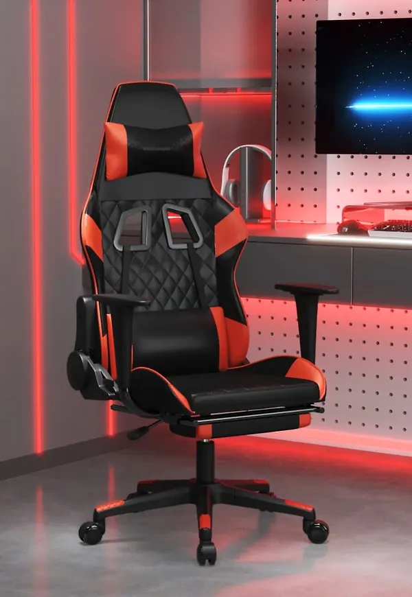 Otroligt snygg vidaxl spelstol i svart färg gjord i bomull.