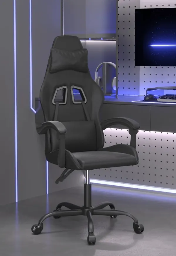 Trendig gamingstol i svart från vidaXL.