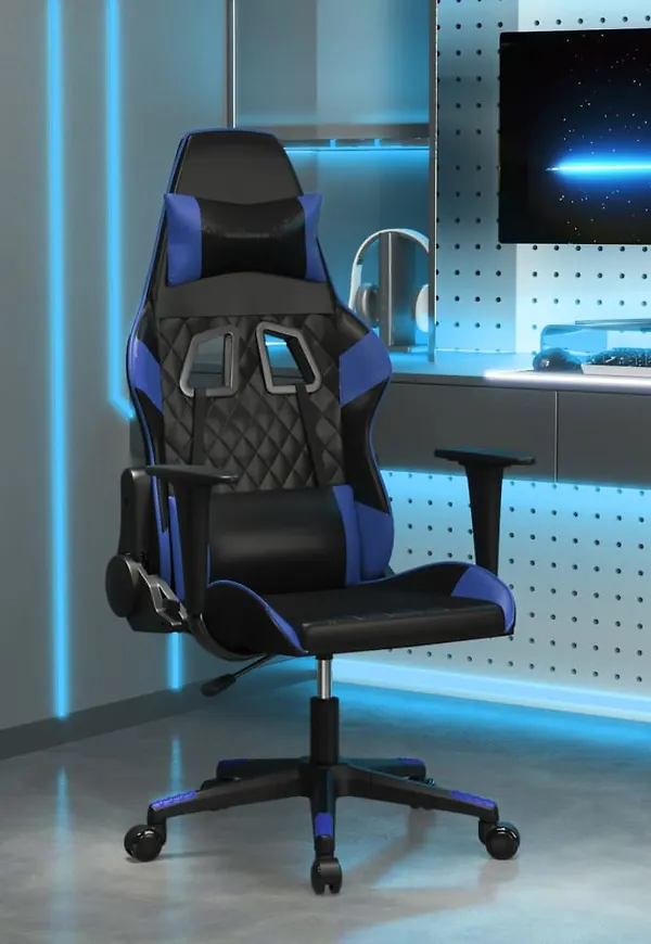 Ikonisk svart gamingstol i bomull från vidaXL.