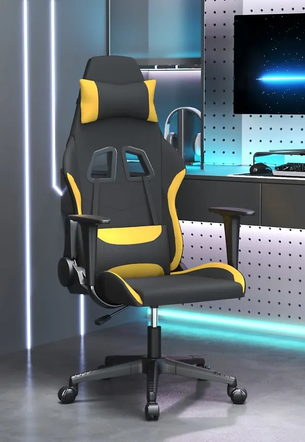 Fantastiskt fin svart spelstol 2025 från vidaXL.