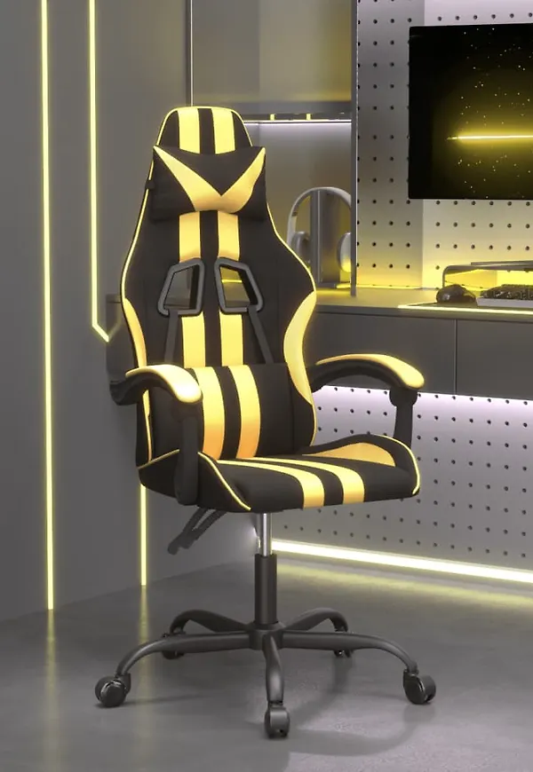 Söt bomullsspelstol i svart från vidaXL.