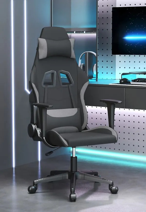 Modern svart spelstol 2025 från vidaXL.