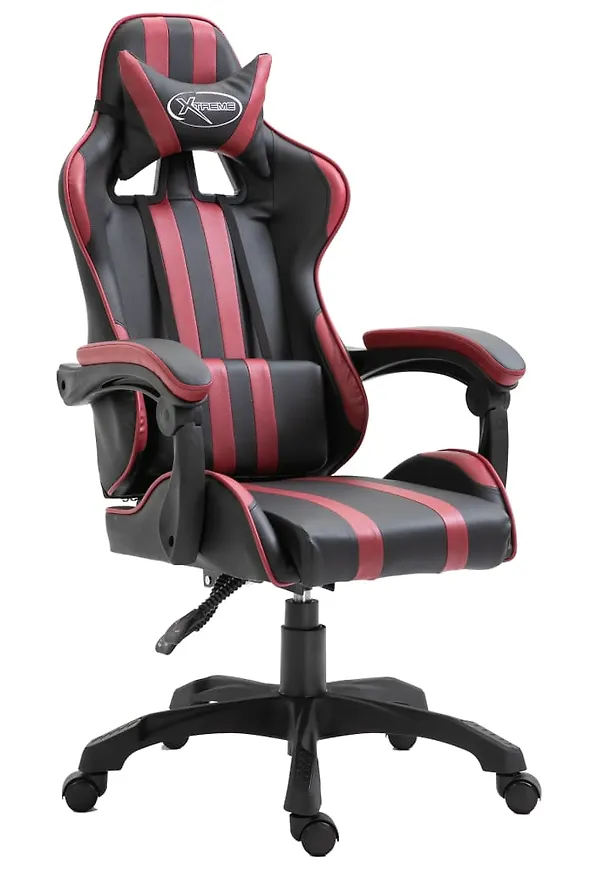 Mysig gamingstol i rött från vidaXL.