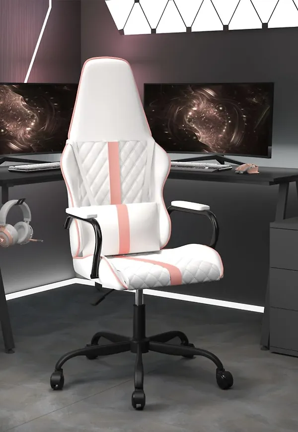 Mysig gamingstol i röd färg gjord i bomull.