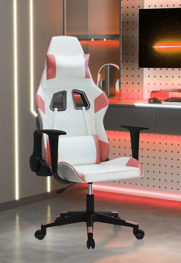 Vacker vidaxl stol i vit färg gjord i bomull.