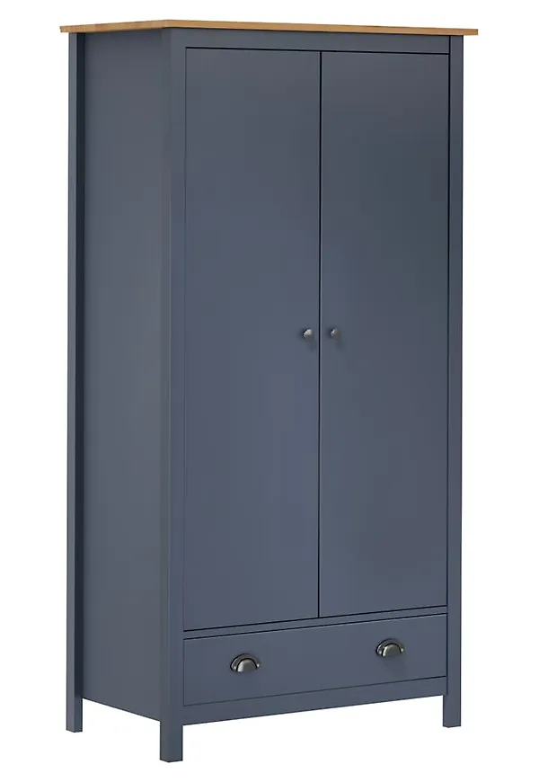 Jättesnygg garderob i grått från vidaXL.