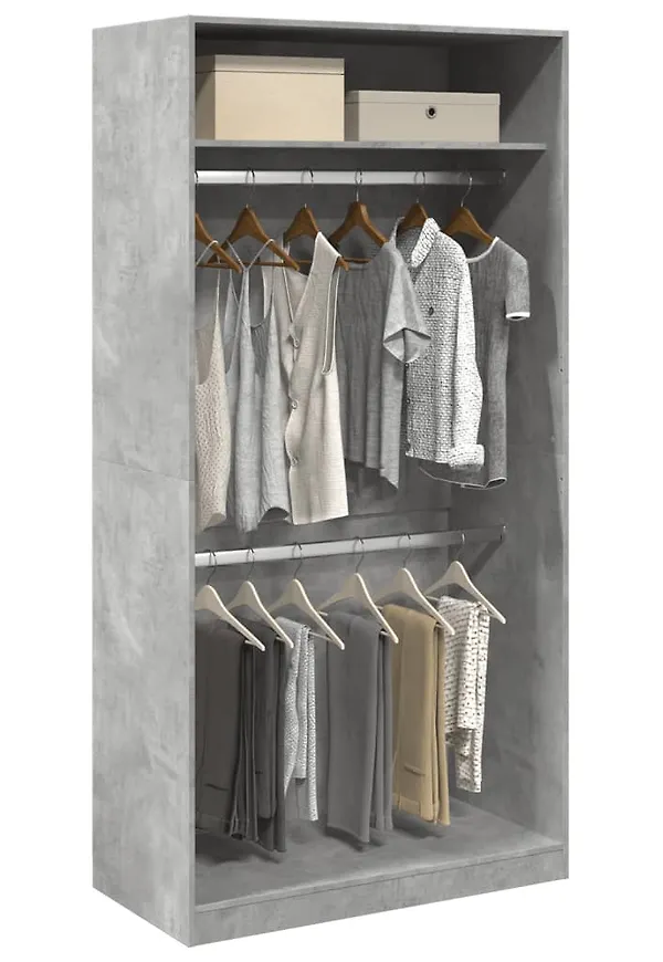 Klassisk skåp i grått från vidaXL.