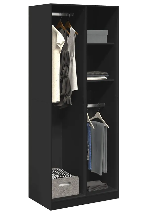 Smickrande svart skåp 2025 från vidaXL.