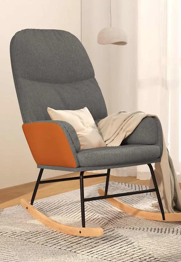 Grå vidaXL-bomullsstol i superfin modell.
