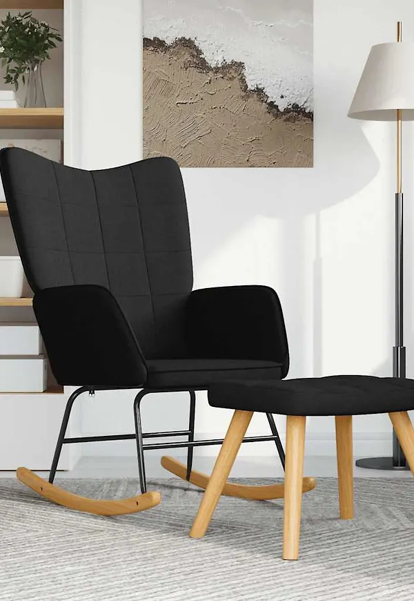 Svart vidaXL-vilstol i klassisk modell.