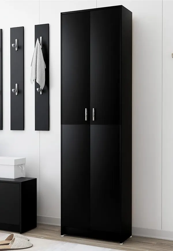 Svart vidaXL-skåp i söt modell.