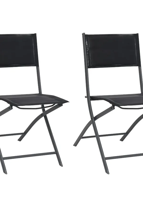 Svart vidaXL-trädgårdsstol i härlig modell.