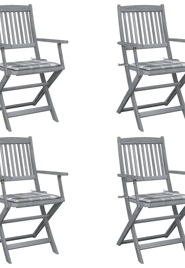 Smickrande matstol i grått från vidaXL.