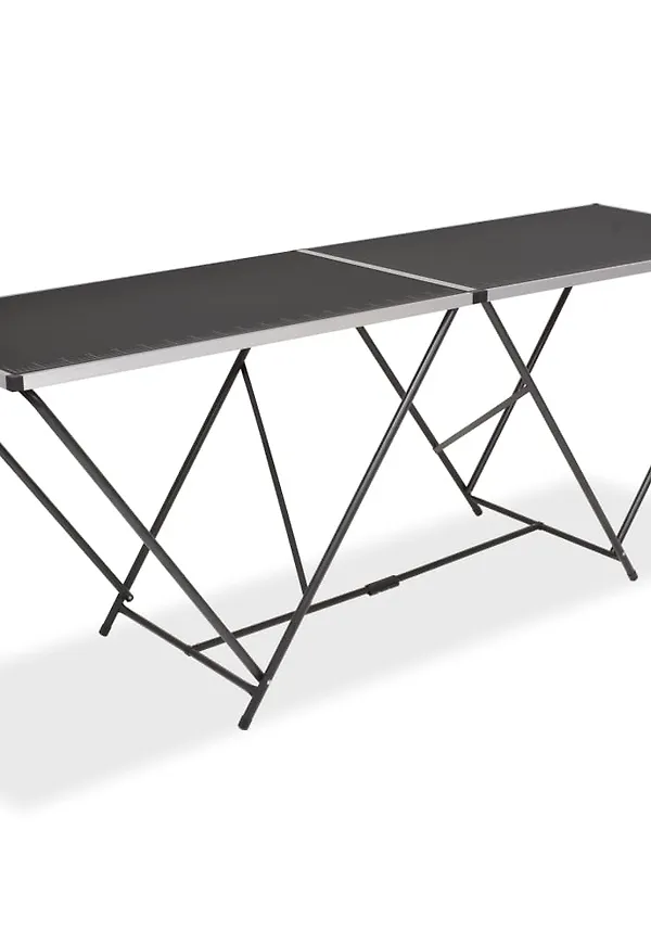 Komfortabel svart bord i aluminium från vidaXL.