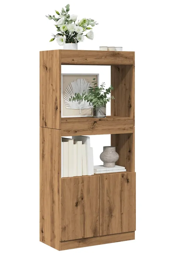 Otroligt fin vidaxl hylla i brun färg gjord i ek.