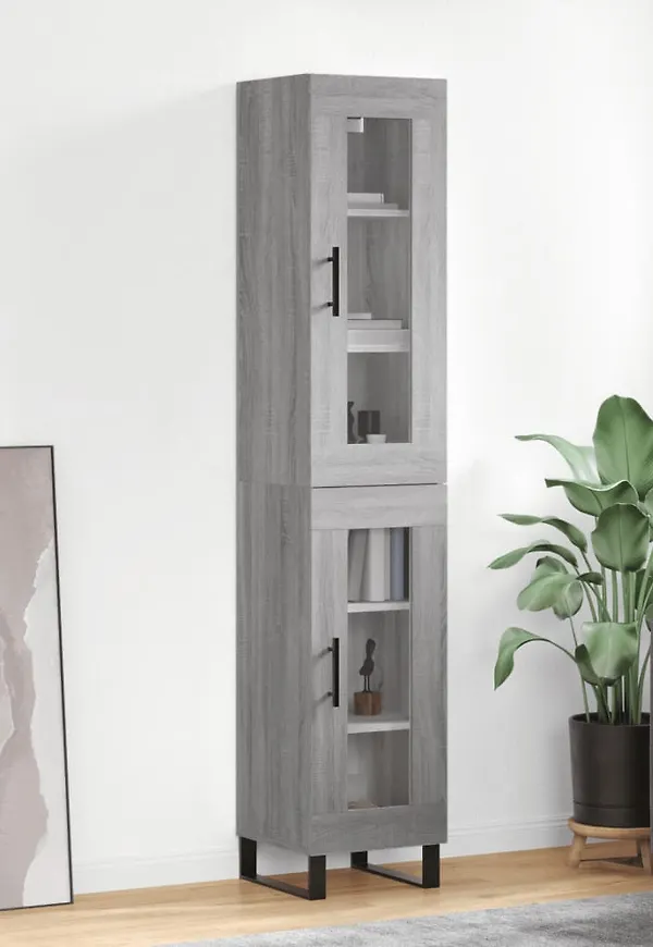 Fantastiskt snygg skåp i grått från vidaXL.