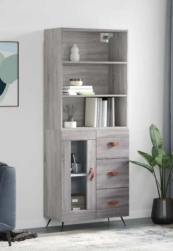 Moderiktig grå skåp 2025 från vidaXL.