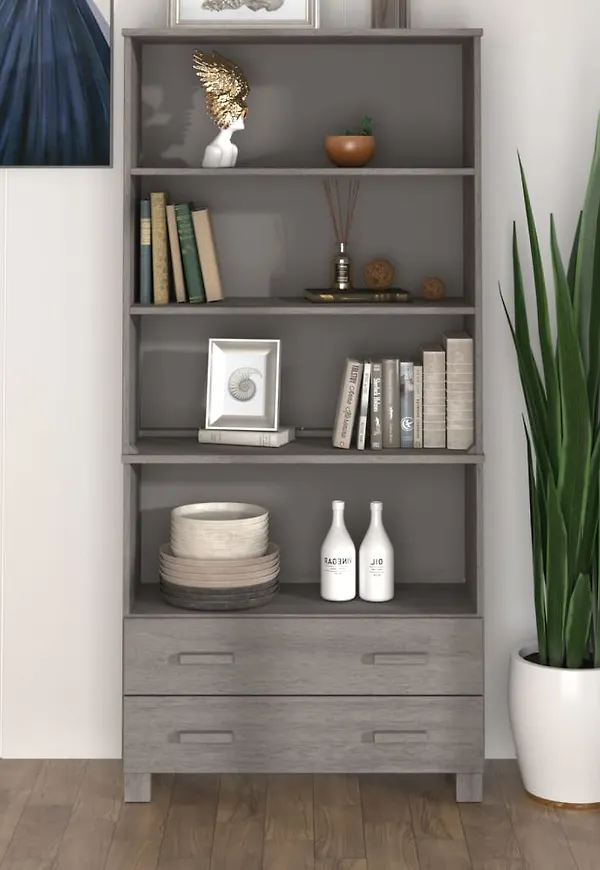 Grå vidaXL-ram i söt modell.