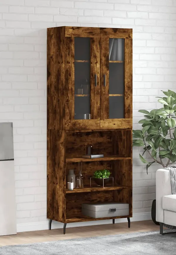 Brun vidaXL-skåp i klassisk modell.